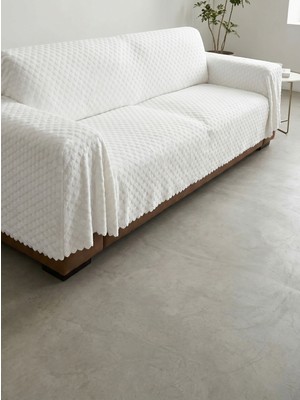 Elit Collection Kaymaz Çok Amaçlı Koltuk Örtüsü – Peluş, 1.70 x 2.10, Doğal Dokulu, Şık ve Dayanıklı