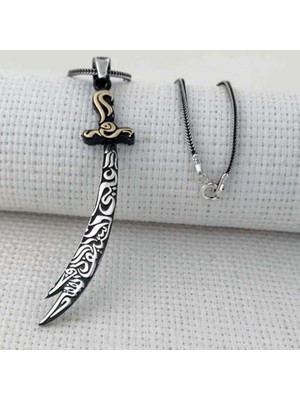 Avensyy Gümüş Zülfikar Kılıcı Erkek Kolye
