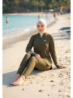 MİMİ LUXURY WEAR Kadın Tesettür Mayo Dalgıç Kumaş Kalıp Jogger 477