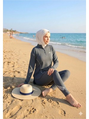 MİMİ LUXURY WEAR Kadın Tesettür Mayo Dalgıç Kumaş Kalıp Jogger 477