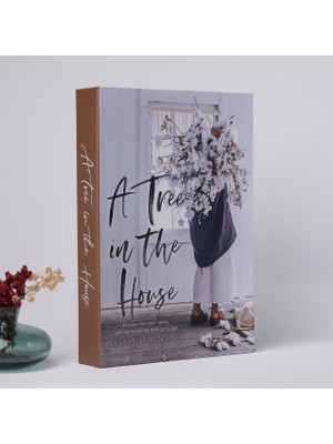 Bak Gel Al Kitap Görünümlü Dekoratif Kutu, Iskandinav Tarzı Gizli Saklama Kutusu  Tree Hause