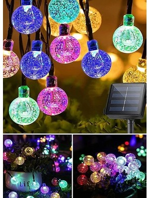 Avensyy Güneş Enerjili Top 50 LED Bahçe Aydınlatma 7 Metre S-40
