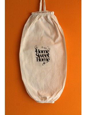 Empressco Emtory Home Home Sweet Home Çift Lastikli Naturel Keten Poşetlik - Mutfak Düzenleyici - Fiyatı, Yorumları