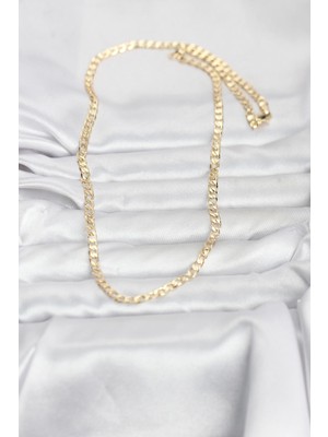 Aycer cm 14K Gold Renk Zincir Model 60 cm Kadın Kolye - Lisinya