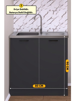 Empressco Fly Mobilya 80 cm Eylül Evyeli Mutfak Alt Modül - Fiyatı, Yorumları