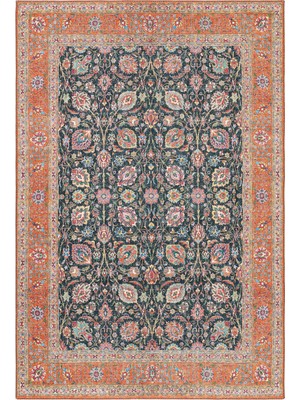 Cool Halı Private Xw Turuncu Bohem Vintage Halı Etnik Desenli Şönil Dokuma Salon Oturma Odası Halısı