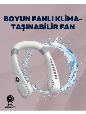 Nemere Ithalat Kişisel Klima Fanı | 360° Dairesel Hava Akışı, Bladeless Tasarım, 5 Rüzgar Hızı, Taşınabilir ve Sessiz