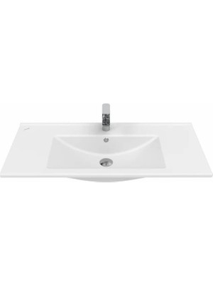 Creavit Su 100 cm Dolap Uyumlu Etajerli Lavabo (1.kalite) SU100.02