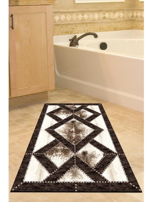 Dekoreko Kaymaz Taban Djt Banyo Halısı Trend Modern 722