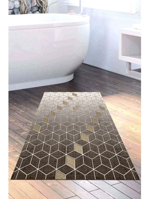 Dekoreko Kaymaz Taban Djt Banyo Halısı Trend Modern 719