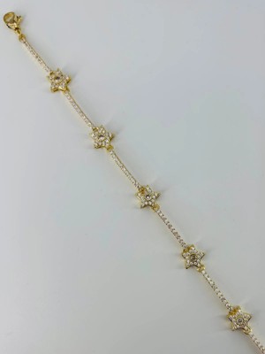 Freedom Storee Zirkon Taşlı Pirinç Bileklikler 17+4 Cm  - KBL0385