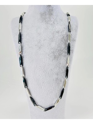 Freedom Storee Rodyum Çelik Erkek Kolye 60 cm - EKL0028