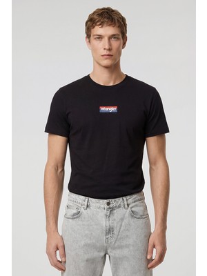 Wrangler %100 Pamuk Regular Fit Normal Kesim Bisiklet Yaka Logo Detaylı Tişört