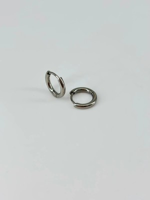 Freedom Storee Rodyum  Çelik Erkek Küpe Çap (7 Mm) Kalınlık (2 Mm) - EKP0026