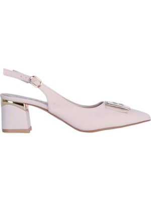 Moda Ayakkabı Esracan 2807 5cm Slingback Kadın Topuklu Ayakkabı
