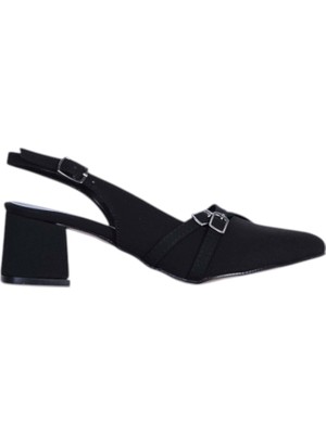 Moda Ayakkabı Tahir 2806 5cm Slingback Mat Topuklu Ayakkabı