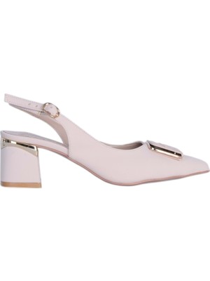 Moda Ayakkabı Esracan 2803 5cm Slingback Topuklu Ayakkabı