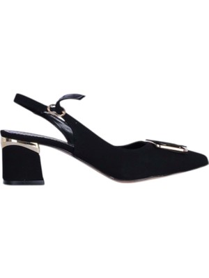 Moda Ayakkabı Esracan 2803 5cm Slingback Topuklu Ayakkabı