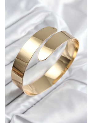 Avensyy Pirinç Sarmal Model Gold Renk Pazu Bileklik