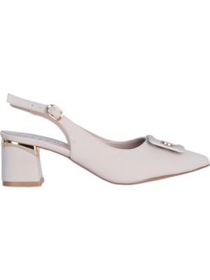 Moda Ayakkabı Esracan 2804 5cm Slingback Kadın Topuklu Ayakkabı