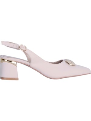 Moda Ayakkabı Esracan 2806 5cm Slingback Kadın Topuklu Ayakkabı