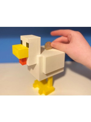 Oko Design Minecraft Tavuk Figürü Kumbara (15CM) Dekor & Masaüstü Aksesuar