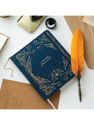 Paperora Charmlı Reading Journal - Okuma Günlüğü 18 x 20 cm Lacivert