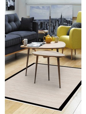 Alanur Home Kaymaz Taban Djt Banyo Mutfak Salon Halı Star Pamuk Dokuma Desen E5007