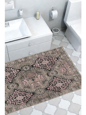 Dekoreko Kaymaz Taban Djt Banyo Halısı Trend Modern 659M