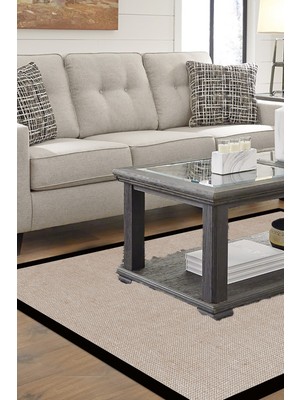 Alanur Home Kaymaz Dijital Mutfak & Salon Halı Star Pamuk Dokuma E5001