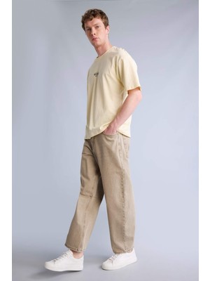 DeFacto %100 Pamuk Barrel Fit Jean Pantolon H6661AX26SM