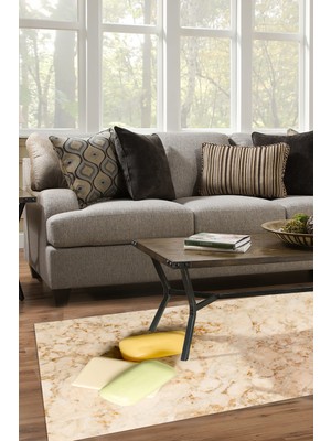 Alanur Home Kaymaz Dijital Mutfak & Salon Halı Trend Mermer E5033