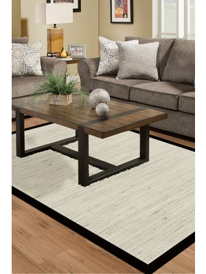 Alanur Home Kaymaz Dijital Mutfak & Salon Halı Star Pamuk Dokuma E5001