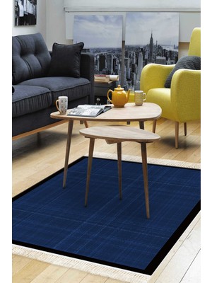 Alanur Home Kaymaz Taban Djt Banyo Mutfak Salon Halı Star Pamuk Saçaklı Dokuma Desen E5007