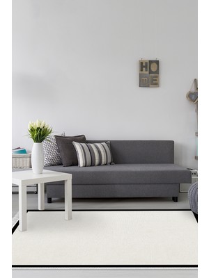 Dekoreko Kaymaz Taban Djt Banyo Mutfak Salon Halı Trend Saçaklı Dokuma Desen E5001