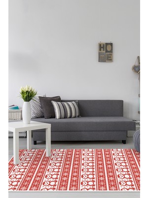 Alanur Home Kaymaz Dijital Mutfak & Salon Halı Star Pamuk E5184