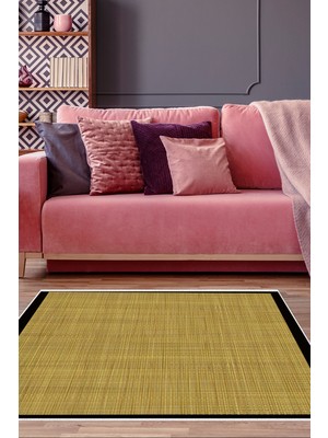 Alanur Home Kaymaz Taban Djt Banyo Mutfak Salon Halı Yıldız Deri Dokuma Desen E5007
