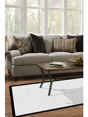 Alanur Home Kaymaz Taban Djt Banyo Mutfak Salon Halı Yıldız Deri Dokuma Desen E5007