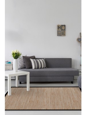 Alanur Home Kaymaz Dijital Mutfak & Salon Halı Star Pamuk Dokuma E5001