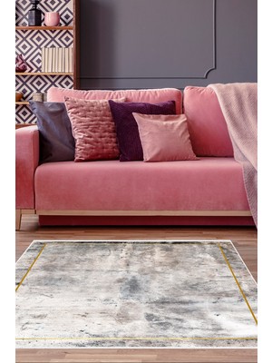 Dekoreko Kaymaz Taban Djt Salon Halısı Trend Modern M12271