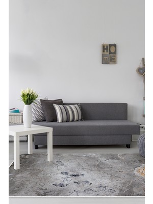 Alanur Home Kaymaz Dijital Mutfak & Salon Halı Star Pamuk Mermer E5037