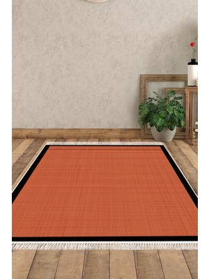 Alanur Home Kaymaz Taban Djt Banyo Mutfak Salon Halı Star Pamuk Saçaklı Dokuma Desen E5007