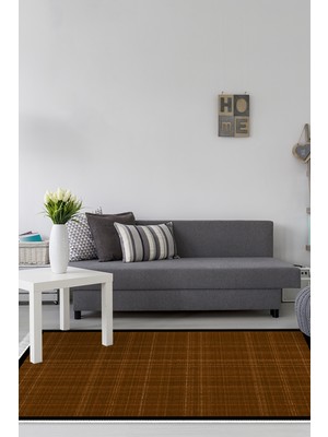 Alanur Home Kaymaz Taban Djt Banyo Mutfak Salon Halı Star Pamuk Saçaklı Dokuma Desen E5007