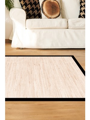 Alanur Home Kaymaz Dijital Mutfak & Salon Halı Star Pamuk Dokuma E5001