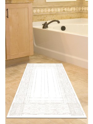 Dekoreko Kaymaz Taban Djt Banyo Halısı Trend Modern M5076