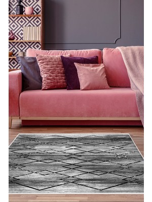 Dekoreko Kaymaz Taban Djt Salon Halısı Yıldız Deri Modern M5006