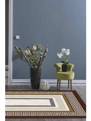 Dekoreko Kaymaz Taban Djt Salon Halısı Yıldız Deri Modern 675M