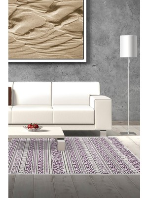 Dekoreko Kaymaz Taban Djt Salon Halısı Yıldız Deri Iskandinav F5082