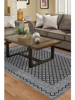 Dekoreko Kaymaz Taban Djt Salon Halısı Yıldız Deri Modern M5001