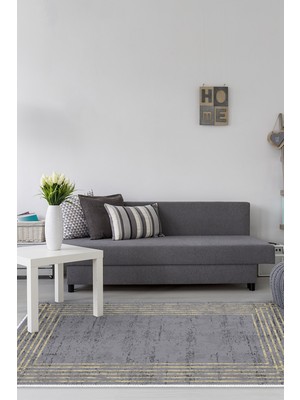 Dekoreko Kaymaz Taban Djt Salon Halısı Yıldız Deri Modern M5142